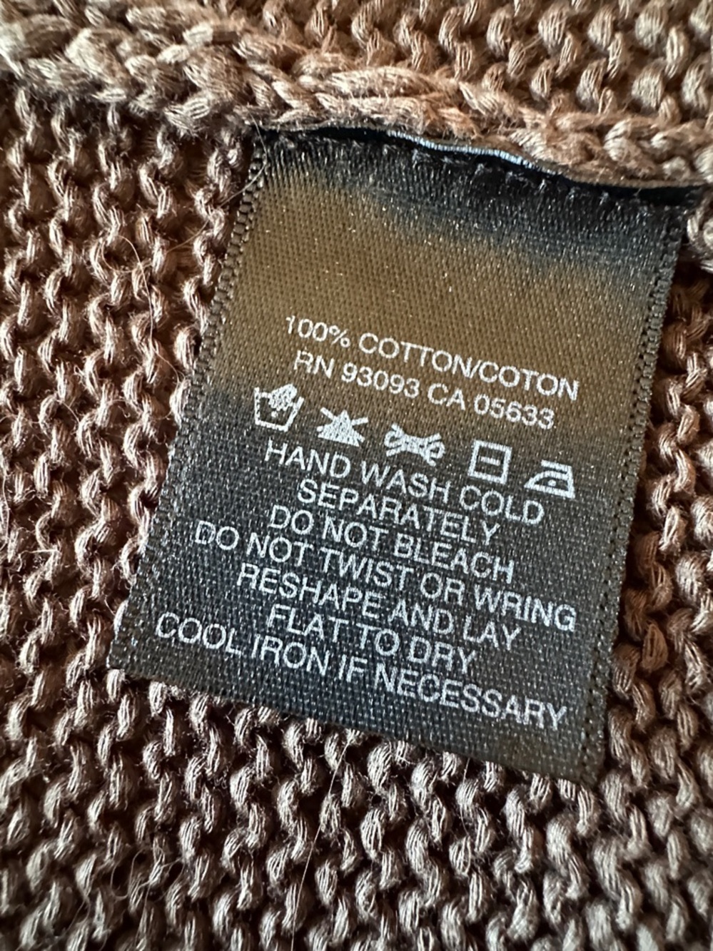 NIC+ZOE Brown V-Neck Open-Front Knit Sweater - Picture 6 of 6